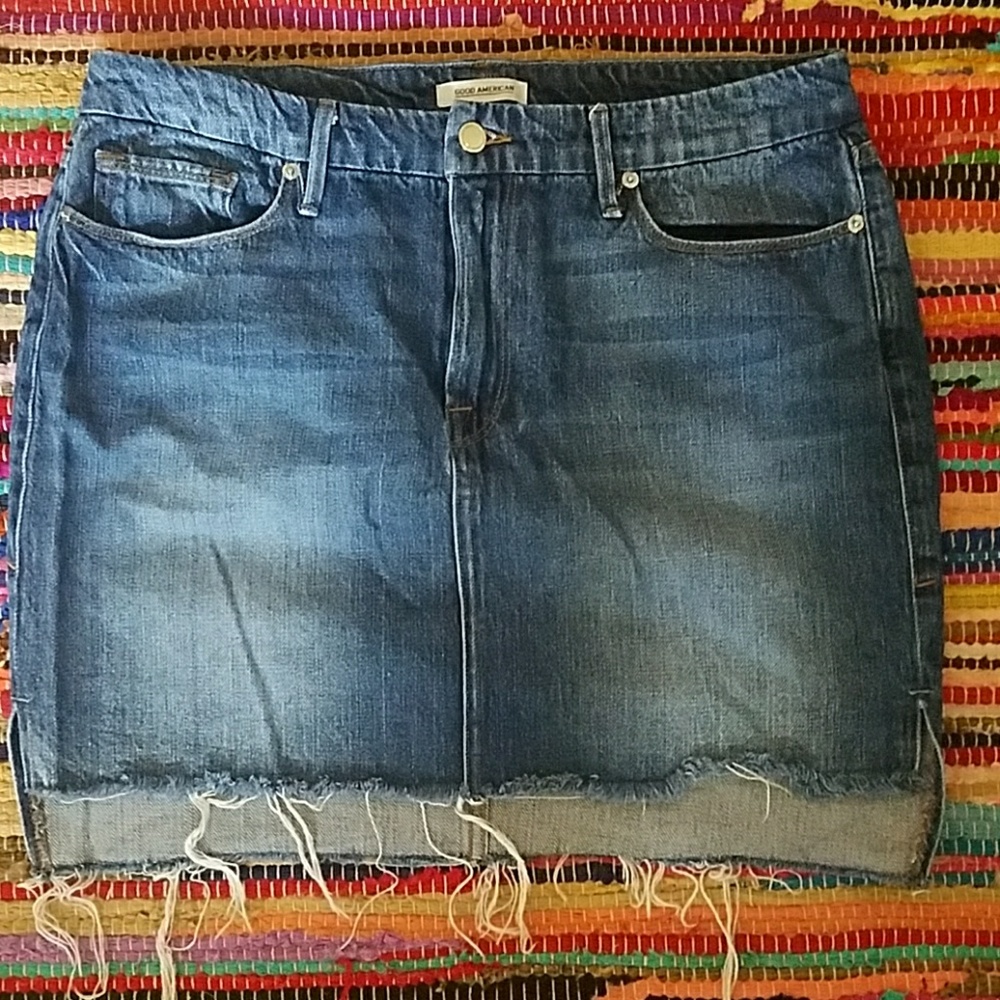 Good American Jean Skirt